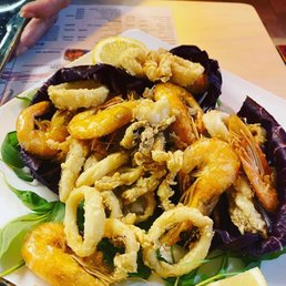 Fried calamari and shrimp Fried calamari and shrimp