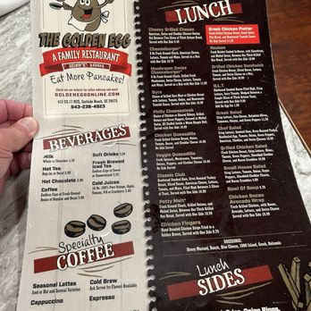 Golden Egg Pancake House - Menu as of 10/27/24. - Breakfast & Brunch Near Me - Surfside Beach, South Carolina Golden Egg Pancake House - Menu as of 10/27/24. - Breakfast & Brunch Near Me - Surfside Beach, South Carolina