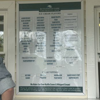 Buttonwood Farm Ice Cream - Ice-cream flavors - Ice Cream & Frozen Yogurt Near Me - Griswold, Connecticut