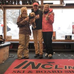 Incline Ski Shop - Hanging with Johnny and Buster after a full-day on Snowmass!