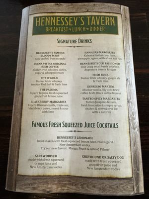 Menu photo 4 Hennessey's Tavern Seal Beach, CA