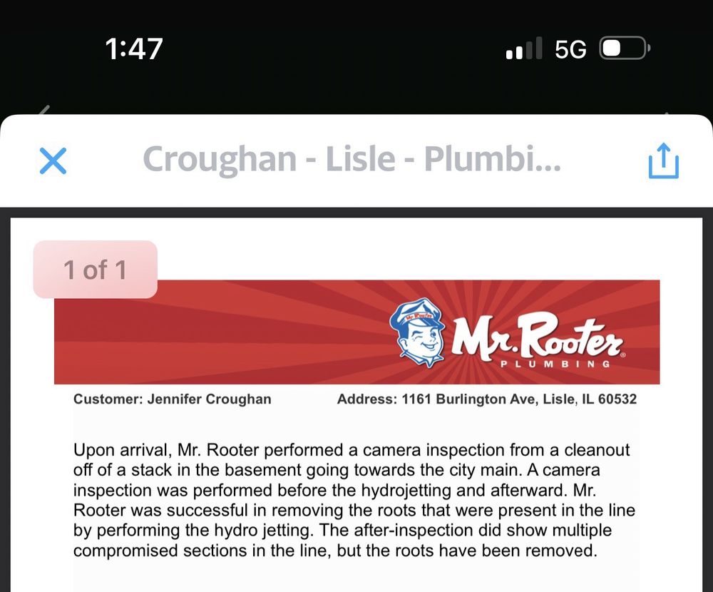 Slide of Mr. Rooter Plumbing Of Cook County