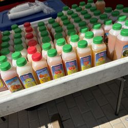 Farmers Market Saturday - Fresh cold juices from the farm