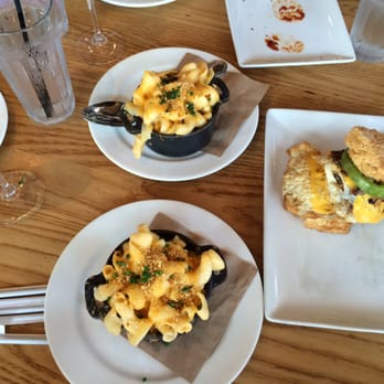 Yardbird Table & Bar - Egg and sausage muffin and Mac and cheeses - Southern Near Me - Miami Beach, Florida Yardbird Table & Bar - Egg and sausage muffin and Mac and cheeses - Southern Near Me - Miami Beach, Florida
