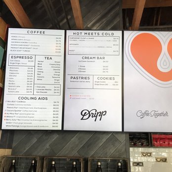 Dripp - Menu of drinks - Coffee & Tea Near Me - Fullerton, California Dripp - Menu of drinks - Coffee & Tea Near Me - Fullerton, California