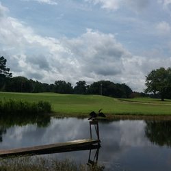 Berkeley Country Club Bar & Grill - Tough par 3- 9th hole playing 210 into the wind 2 an uphill green, & there's a large bird.