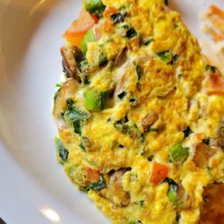 Janet's Cafe and Deli - Asparagus omelet