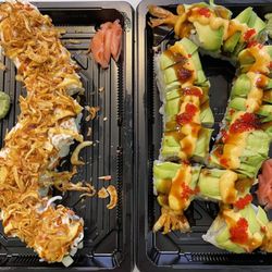 Maje Sushi - West Lafayette - Golden Dragon and Caterpillar plus