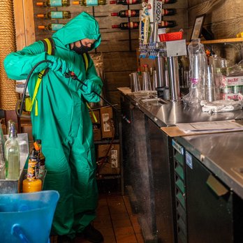 So Cal Green Clean - Spraying behind the bar. - Office Cleaning Near Me So Cal Green Clean - Spraying behind the bar. - Office Cleaning Near Me