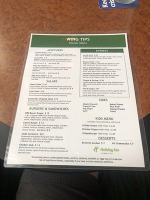 Menu photo 8 Wingtips Bar & Bistro Salt Lake City, UT