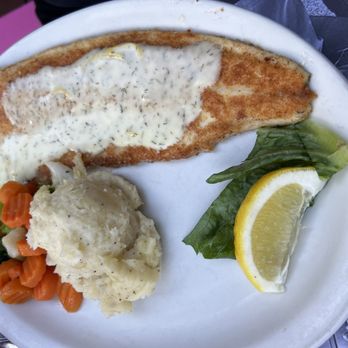 Greunke's First Street Inn & Dining - Lake Superior Whitefish with Creamy Dill Sauce - Hotels Near Me - Bayfield, Wisconsin Greunke's First Street Inn & Dining - Lake Superior Whitefish with Creamy Dill Sauce - Hotels Near Me - Bayfield, Wisconsin