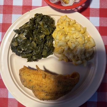 Ma-N-Pop - Catfish collard greens Mac N Cheese - Soul Food Near Me - Brooklyn, New York