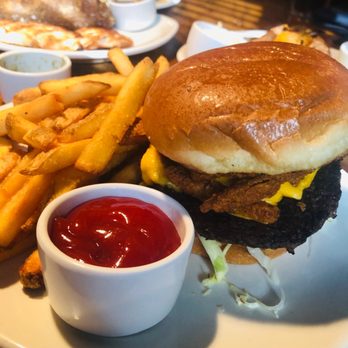 Outback Steakhouse - Bloomin' burger with fries - Steakhouses Near Me - Covina, California Outback Steakhouse - Bloomin' burger with fries - Steakhouses Near Me - Covina, California