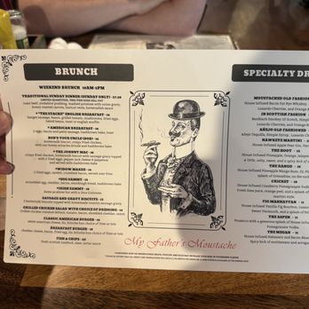 My Father’s Moustache - Sunday Brunch Menu! - Breakfast & Brunch Near Me - Charleston, South Carolina My Father’s Moustache - Sunday Brunch Menu! - Breakfast & Brunch Near Me - Charleston, South Carolina