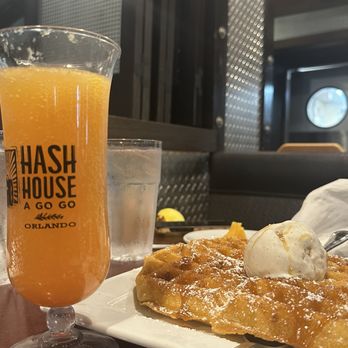 Hash House A Go Go - Churro Waffle - New American Near Me - Orlando, Florida Hash House A Go Go - Churro Waffle - New American Near Me - Orlando, Florida