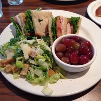Mimi's Cafe - Half Caesar half turkey club (more like full) and fresh fruit ( I asked for just grapes!) - American Near Me - Elk Grove, California