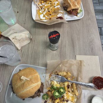 Cookie Dough Monster - I got the Steakhouse with FBR fries & my friend got the Bacon Bomber with the Frytato fries - Bakeries Near Me - Pigeon Forge, Tennessee Cookie Dough Monster - I got the Steakhouse with FBR fries & my friend got the Bacon Bomber with the Frytato fries - Bakeries Near Me - Pigeon Forge, Tennessee