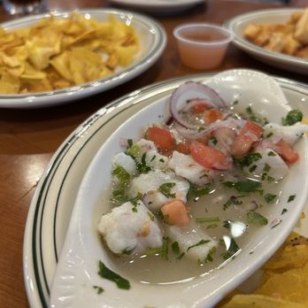 La Carreta Restaurant - Ceviche appetizer and tostone chips - Cuban Near Me - Miami, Florida La Carreta Restaurant - Ceviche appetizer and tostone chips - Cuban Near Me - Miami, Florida