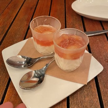 Iron Gate - Complimentary peach and panna cotta pre-dessert - New American Near Me - Washington, DC, District of Columbia Iron Gate - Complimentary peach and panna cotta pre-dessert - New American Near Me - Washington, DC, District of Columbia
