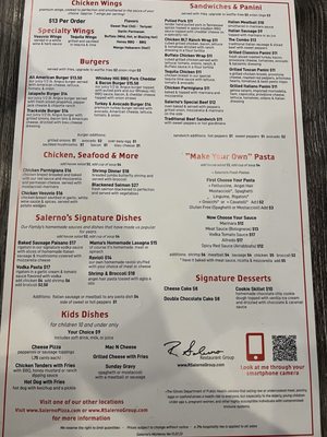 Menu photo 3 Salerno's Pizzeria & R Bar McHenry, IL Menu photo 3 Salerno's Pizzeria & R Bar McHenry, IL