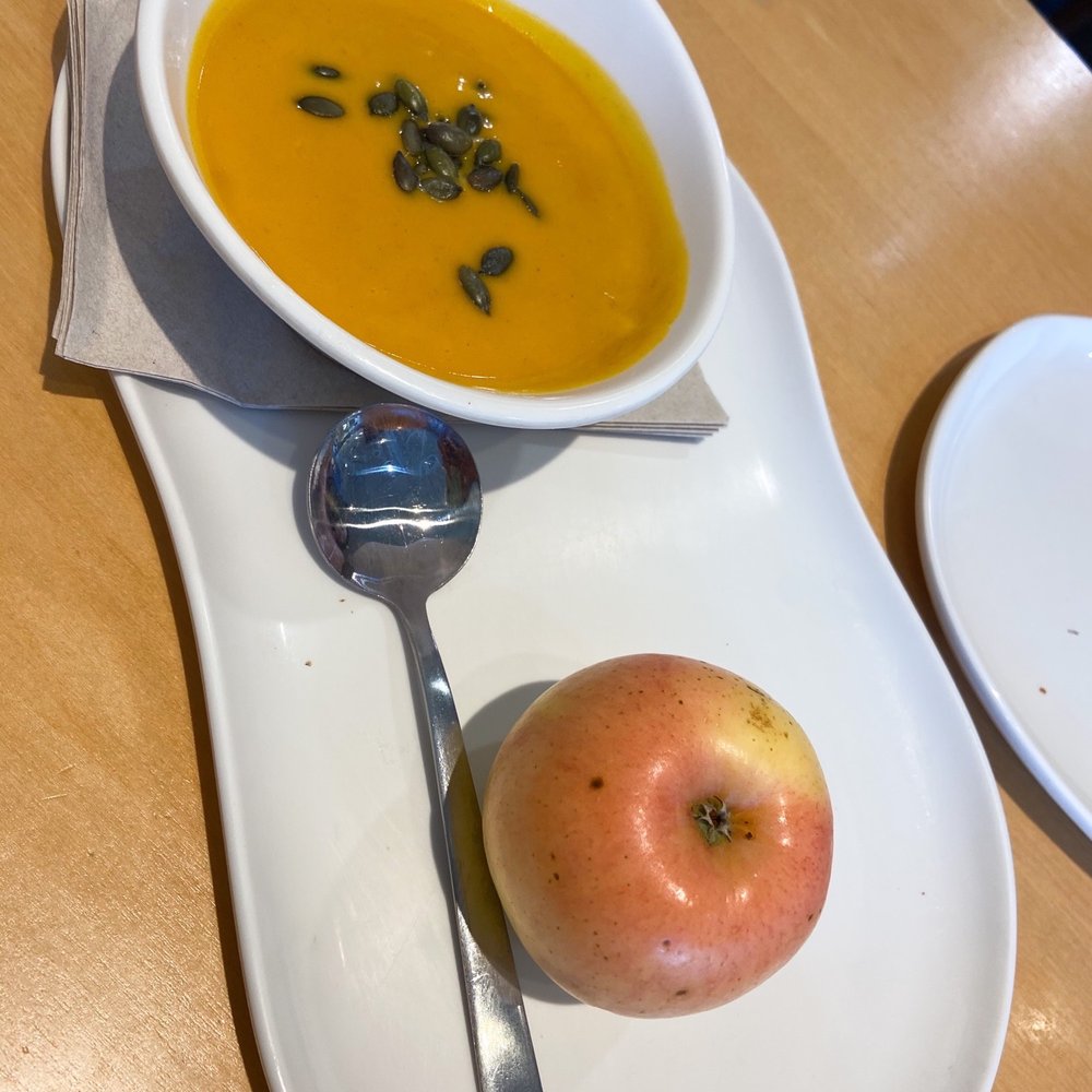 Panera Bread - Autumn squad soup (cup size) and an apple - Sandwiches Near Me - Concord, California Panera Bread - Autumn squad soup (cup size) and an apple - Sandwiches Near Me - Concord, California