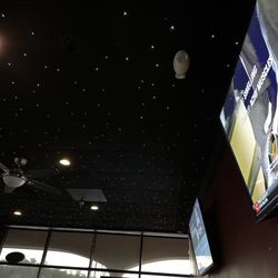 "Stars" in the ceiling. Cool effect!