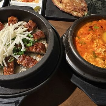 Du Bu Gong Bang - COMBO: Grilled Eel Sot Bap with Small Plain White Soon Dubu (Upgraded to spicy +$1) - Korean Near Me - Duluth, Georgia