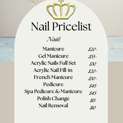 Queen Nails - Menu!