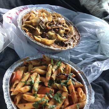 Ca’Dario - Montecito - Tagliatelle Alla Bolognese and Pennette Arrabbiata - Italian Near Me - Montecito, California