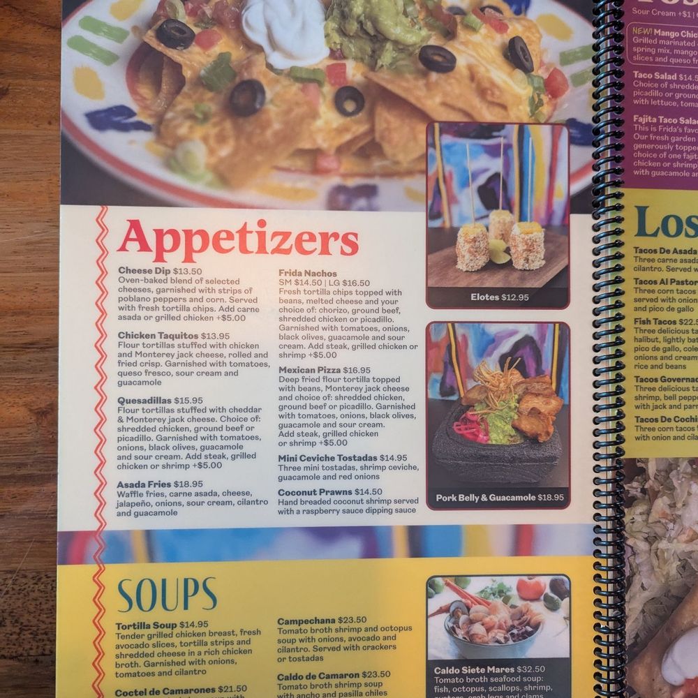 Frida's Mexican Kitchen & Bar - Menu - Bars Near Me - Salem, Oregon Frida's Mexican Kitchen & Bar - Menu - Bars Near Me - Salem, Oregon