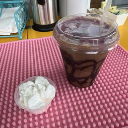 Pup cup and seasonal cold brew