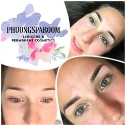 Phuong Spa Room - Magic Shading!! Tattoo eyebrows immediately after session
