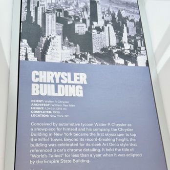Chicago Architecture Center - 07.04.25 Chrysler Building - Historical Tours Near Me - Chicago, Illinois