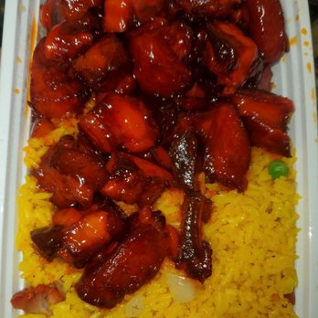 Dragon King - Spare rib tips with roast pork fried rice - Chinese Near Me - Brooklyn, New York