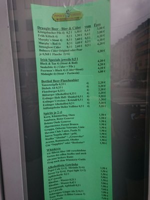 Menu photo 5 Piper's Corner-Celtic Irish Pub Koblenz, RP
