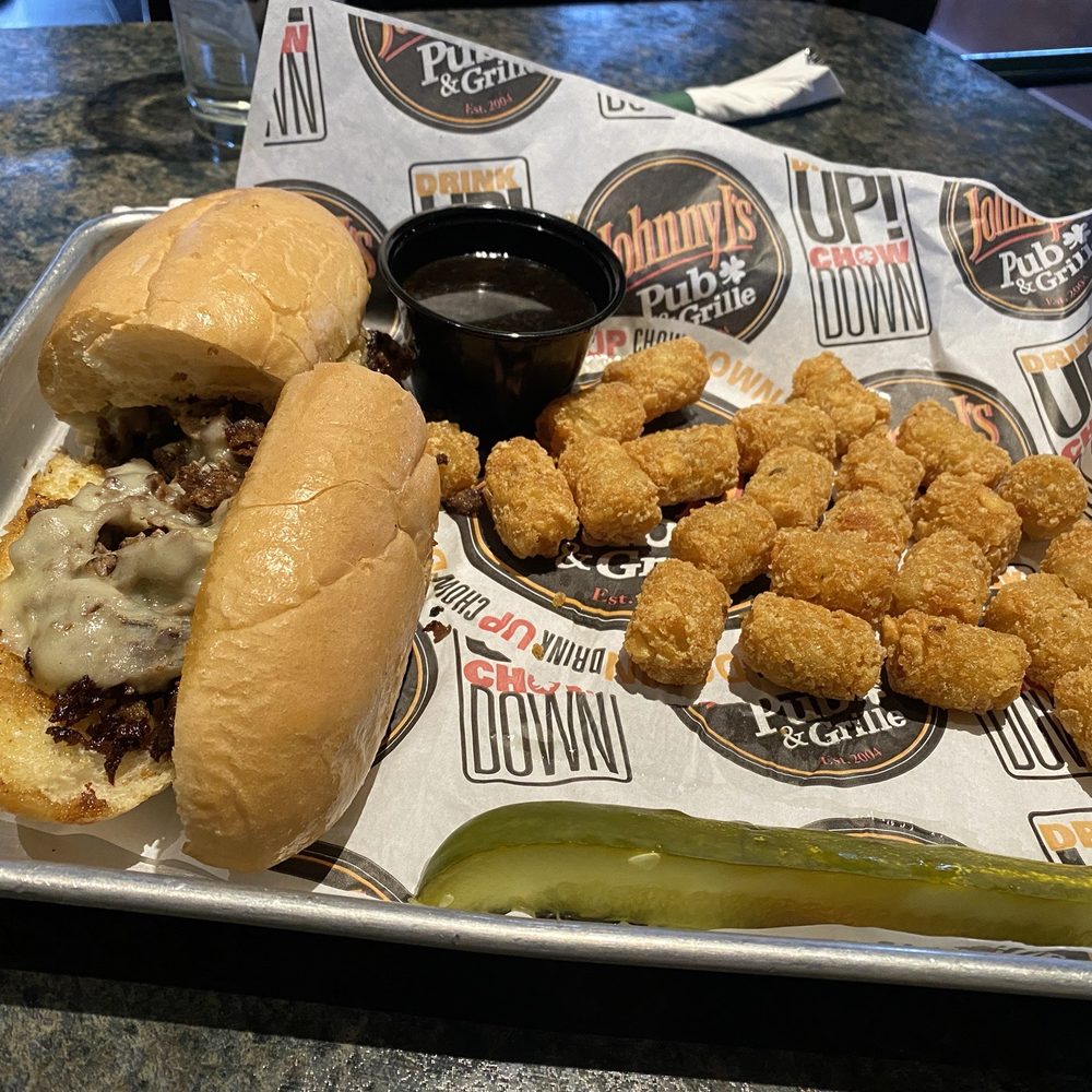 Johnny J's Pub & Grille - French Dip Side Tater Tots - Sports Bars Near Me - Akron, Ohio Johnny J's Pub & Grille - French Dip Side Tater Tots - Sports Bars Near Me - Akron, Ohio