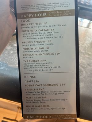 Menu photo 5 Thistle & Rye Nashville, TN