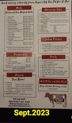 Menu photo 4 Cooper’s Old Time Pit Bar-B-Que College Station, TX Menu photo 4 Cooper’s Old Time Pit Bar-B-Que College Station, TX