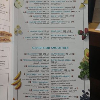 Tropical Smoothie Cafe - Menu - Juice Bars & Smoothies Near Me - Lake City, Florida Tropical Smoothie Cafe - Menu - Juice Bars & Smoothies Near Me - Lake City, Florida