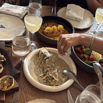 Casa Neos - Branzino, spaghetti truffle - Mediterranean Near Me - Miami, Florida