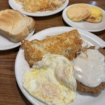Denny's - Veggie omelet and country fried steak - Diners Near Me - West Covina, California