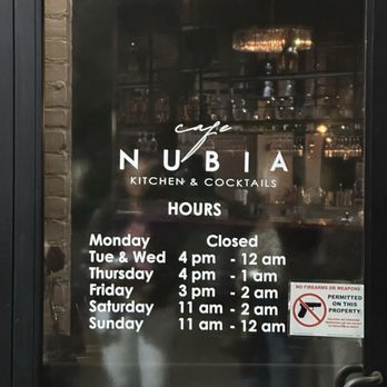 Cafe Nubia - Hours - Lounges Near Me - Dallas, Texas Cafe Nubia - Hours - Lounges Near Me - Dallas, Texas