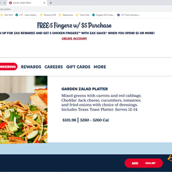 Zaxbys - Why is a salad $101?? - Fast Food Near Me - Savannah, Georgia Zaxbys - Why is a salad $101?? - Fast Food Near Me - Savannah, Georgia