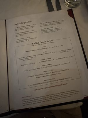Menu photo 1 Ruth's Chris Steak House Washington, DC, DC