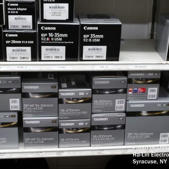 Ra-Lin - Nice selection of camera bodies and lenses for Nikon, Canon and Olympus DSLRs. - Electronics Near Me - Syracuse, New York