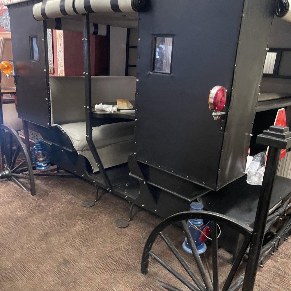 Das Dutchman Essenhaus - Got to sit in the black buggie - Bakeries Near Me - Middlebury, Indiana