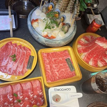 MooMoo Hot Pot - Seafood Platter, Wagyu Meats - Hot Pot Near Me - Irvine, California