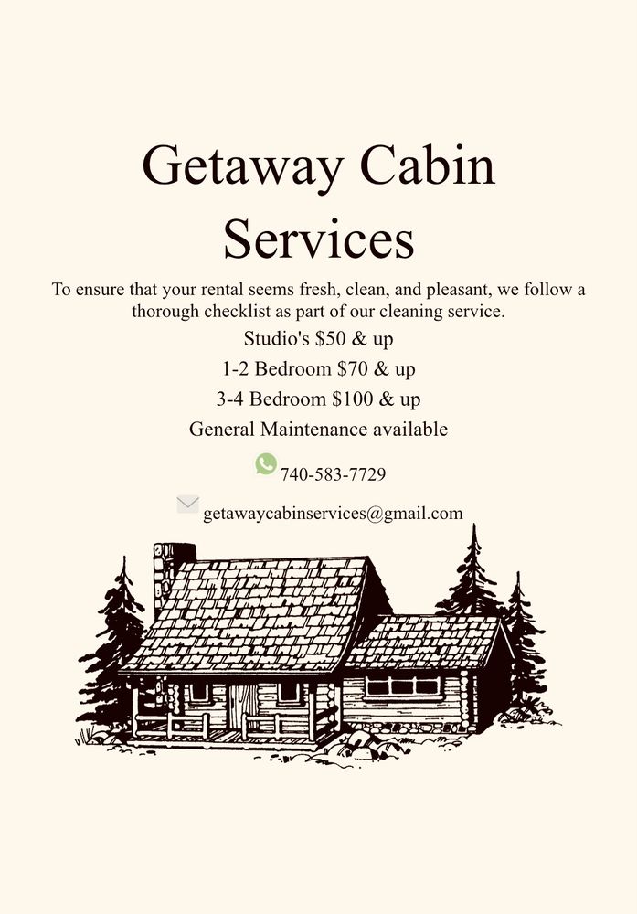 Slide of Getaway Cabin Services