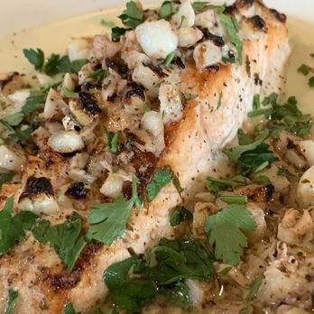 Stonefire Grill - Salmon with garlic lemon - American Near Me - Pasadena, California Stonefire Grill - Salmon with garlic lemon - American Near Me - Pasadena, California