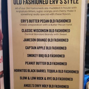 Ervs Mug - Selection of Old Fashioneds - American Near Me - Oak Creek, Wisconsin Ervs Mug - Selection of Old Fashioneds - American Near Me - Oak Creek, Wisconsin
